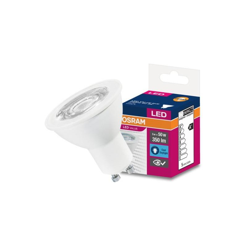 SPOT incastrat LED Osram, soclu GU10, putere 4.3W, forma spot, lumina alb, alimentare 220 - 240 V, "000004058075198647" (timbru 