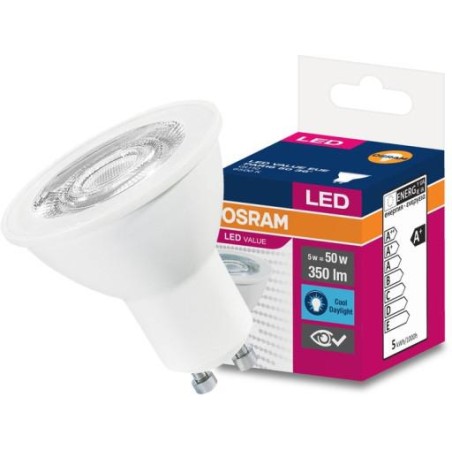 SPOT incastrat LED Osram, soclu GU10, putere 4.3W, forma spot, lumina alb, alimentare 220 - 240 V, "000004058075198647" (timbru 