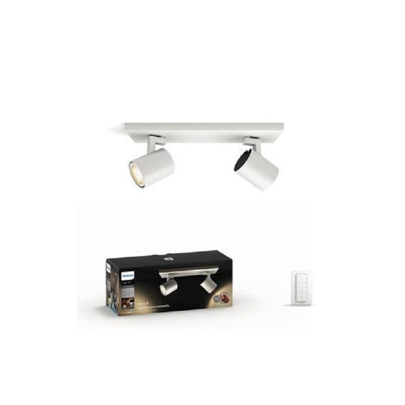 APLICA smart PHILIPS, LED, soclu GU10, putere 5.5 W x 2, tip lumina alb, 500 lumeni, alimentare 220 - 230 V, "000008718696159262