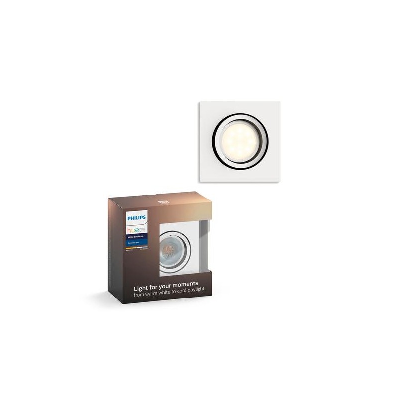 APLICA smart PHILIPS, LED, soclu GU10, putere 5.5 W, tip lumina alb, 250 lumeni, alimentare 220 - 230 V, "000008718696161135" (t