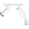 APLICA smart PHILIPS, LED, soclu GU10, putere 5.5 W x 2, tip lumina alb, 500 lumeni, alimentare 220 - 230 V, "000008718696164068
