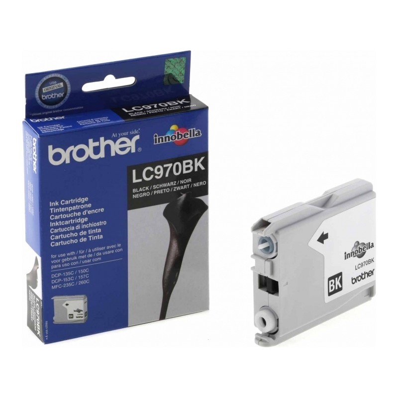 Cartus Cerneala Original Brother Black, LC970BK, pentru DCP-135C|150C|153C|157C|235C|260C|MFC-260C, 500, (timbru verde 0.15 lei)