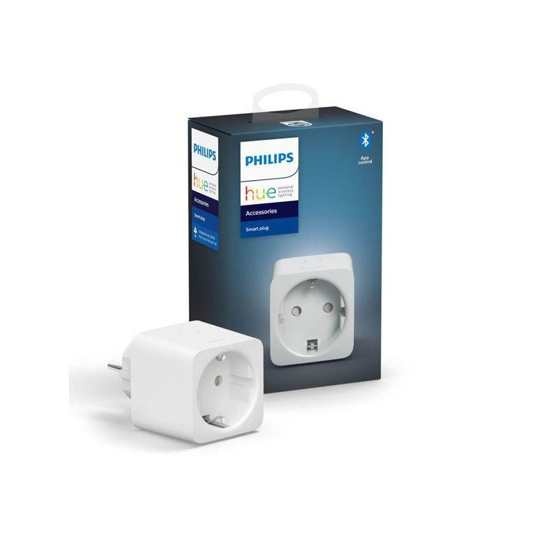 CONECTOR inteligent PHILIPS, Schuko x 1, conectare prin Schuko (T), 16 A, programare prin smartphone, Bluetooth, alb, "000008718