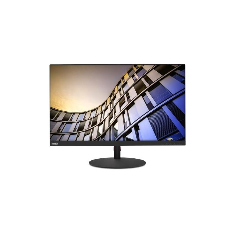 MONITOR LENOVO 27", home, office, IPS, 4K UHD (3840 x 2160), Wide, 350 cd/mp, 4 ms, HDMI, DisplayPort, "61DAMAT1EU" (timbru verd