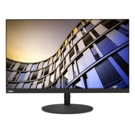 MONITOR LENOVO 27", home, office, IPS, 4K UHD (3840 x 2160), Wide, 350 cd/mp, 4 ms, HDMI, DisplayPort, "61DAMAT1EU" (timbru verd