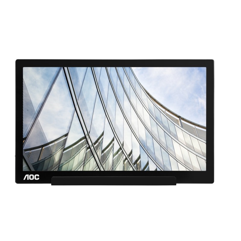 MONITOR AOC 15.6", home, office, IPS, Full HD (1920 x 1080), Wide, 220 cd/mp, 5 ms, nu, "I1601FWUX" (timbru verde 7 lei)