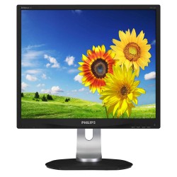 MONITOR PHILIPS 19", home, office, IPS, SXGA (1280 x 1024), clasic, 250 cd/mp, 5 ms, VGA, DVI, DisplayPort, "19P4QYEB" (timbru v