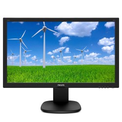 MONITOR PHILIPS 23.6", home, office, TFT, Full HD (1920 x 1080), Wide, 250 cd/mp, 1 ms, VGA, DVI, HDMI, "243S5LJMB/00" (timbru v