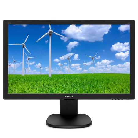 MONITOR PHILIPS 23.6", home, office, TFT, Full HD (1920 x 1080), Wide, 250 cd/mp, 1 ms, VGA, DVI, HDMI, "243S5LJMB/00" (timbru v