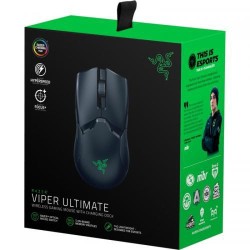 MOUSE RAZER, "Viper Ultimate Gaming", gaming,  fir|wireless,USB|2.4GHz,optic,20000 dpi, 8/1,iluminare,butoane programabile,mod d