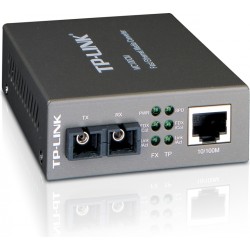 MEDIA CONVERTOR TP-LINK RJ45 10/100M la fibra SC multi-mode 100M, Full-duplex, pana la 2Km, montabil in sasiu "MC100CM"