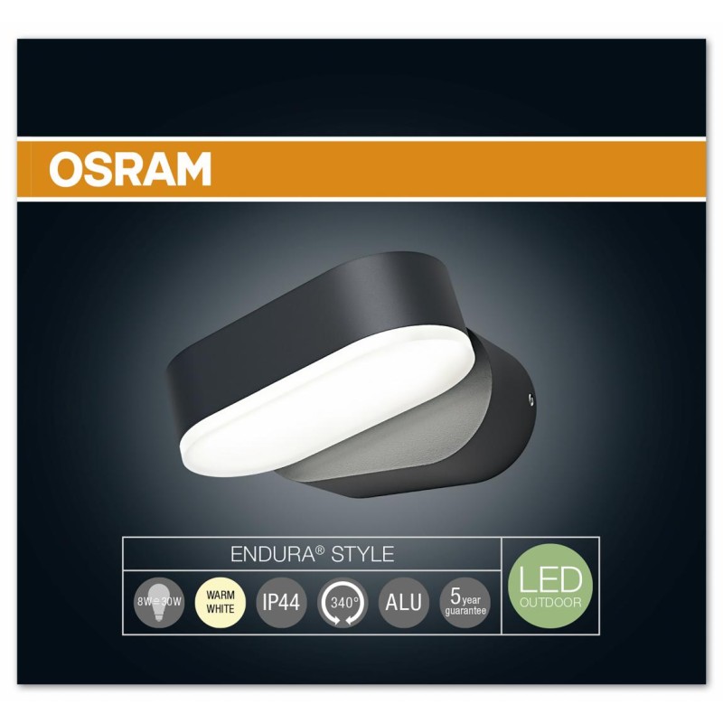 APLICA  OSRAM, LED, soclu integrat, putere 8 W, tip lumina alb calda, 410 lumeni, alimentare 220 - 230 V, "000004058075031531" (