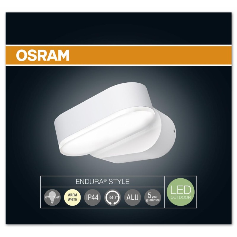 APLICA  OSRAM, LED, soclu integrat, putere 8 W, tip lumina alb calda, 410 lumeni, alimentare 220 - 230 V, "000004058075031555" (