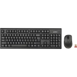 Kit TASTATURA si Mouse A4TECH, "GR-85+G3-630N", wireless, 104 taste format standard, mouse 1000dpi, 3/1 butoane, negru, "7100N" 