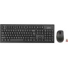 Kit TASTATURA si Mouse A4TECH, "GR-85+G3-630N", wireless, 104 taste format standard, mouse 1000dpi, 3/1 butoane, negru, "7100N" 
