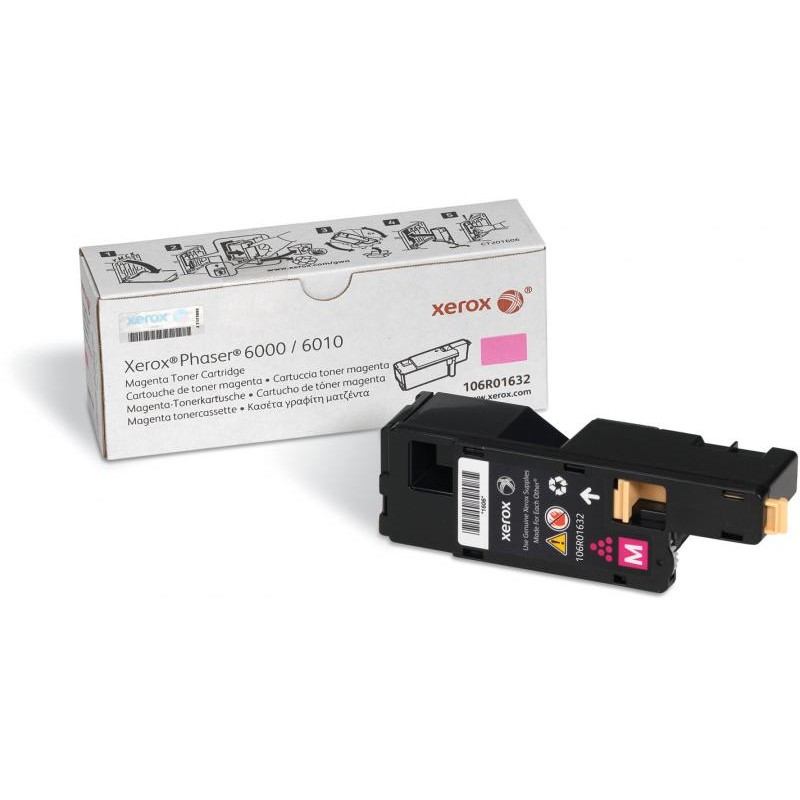 Toner Original Xerox Magenta, 106R01632, pentru Ph 6000|Ph 6010|WC 6015, 1K, (timbru verde 1.2 lei) , "106R01632"