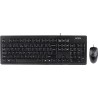 Kit TASTATURA si Mouse A4TECH, "KRS-83+OP-720", cu fir, 104 taste format standard, mouse 1000dpi, 3/1 butoane, negru, "KRS-8372-