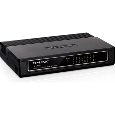SWITCH TP-LINK 16 porturi 10/100Mbps, carcasa plastic "TL-SF1016D" (timbru verde 2 lei)