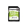 CARD SD KINGSTON, 128 GB, SDXC, clasa 10, standard UHS-I U3, "SDS2/128GB" (timbru verde 0.03 lei)