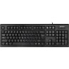 TASTATURA A4TECH, "KRS85", cu fir, 104 taste format standard , USB, negru, "KRS-85-USB" (timbru verde 0.8 lei)