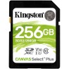 CARD SD KINGSTON, 256 GB, SDXC, clasa 10, standard UHS-I U3, "SDS2/256GB" (timbru verde 0.03 lei)