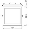 APLICA  OSRAM, LED, soclu integrat, putere 18 W, tip lumina alb rece, 1.530 lumeni, alimentare 220 - 230 V, "000004058075079359"
