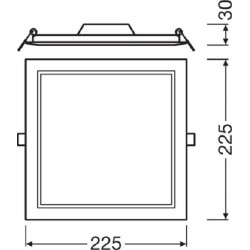APLICA  OSRAM, LED, soclu integrat, putere 18 W, tip lumina alb rece, 1.530 lumeni, alimentare 220 - 230 V, "000004058075079359"