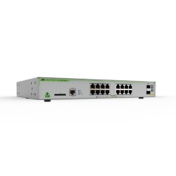 SWITCH ALLIED TELESIS, ATI SW 16P, porturi Gigabit x 16, SFP x 2, managed, rackabil, carcasa metalica, "AT-GS970M/18-50" (timbru