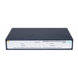 SWITCH HP, HPE 1420, porturi Gigabit x 5, unmanaged, carcasa metalica, "JH328A" (timbru verde 2 lei)
