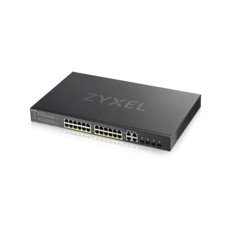 SWITCH PoE ZYXEL, "GS192024HPV2"port Gigabit x 24, managed, rackabil, carcasa metalica, "GS192024HPV2-EU010" (timbru verde 2 lei