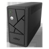 UPS NJOY, "KEEN 600", Line Int. cu management, tower, 600VA/360W, AVR, Schuko x 2, 1 x baterie GP07122L, back-up 1 - 10 min., "U