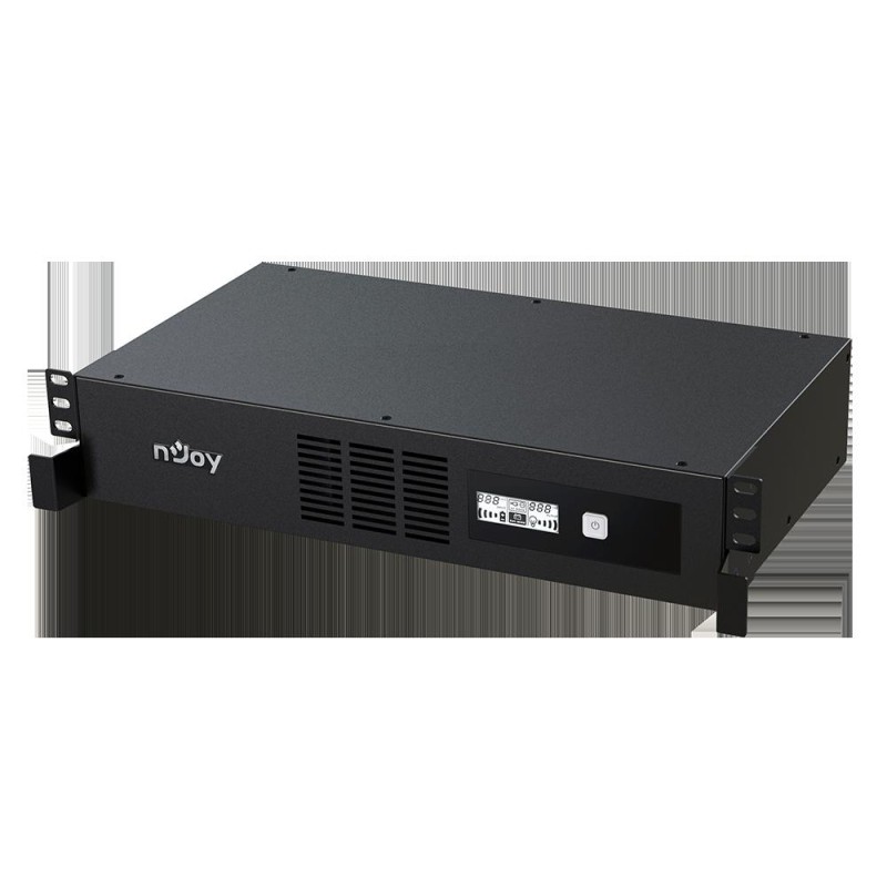 UPS NJOY, "Code 800", Line Int. cu sinusoida simulata cu management, rack, 800VA/480W, AVR, IEC x 4, 1 x baterie GP09122L, displ