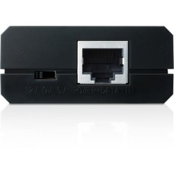 SPLITTER PoE TP-LINK 2 porturi Gigabit, compatibil IEEE 802.3af, alimentare 5V/12V, carcasa plastic "TL-PoE10R" (timbru verde 2 
