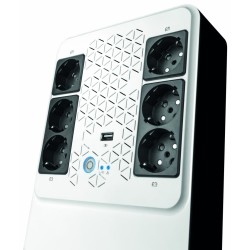 UPS LEGRAND, "MULTIPLUG", Line Int. cu management, brick, 800VA/480W, AVR Schuko x 6, 1 x baterie 12V/7.2Ah, back-up 1 - 10 min.