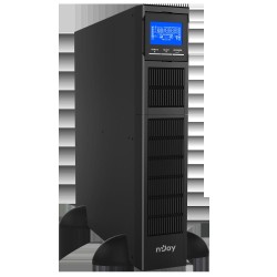 UPS NJOY, "BALDER 1500", Online cu sinusoida pura, tower, rack, 1500VA/1500W, AVR, IEC x 8, 3 x baterie 12V/9Ah, display LCD, ba