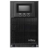 UPS NJOY, "ATEN PRO 2000", Online cu sinusoida pura, tower, 2000VA/1800W, AVR, Schuko x 3, 4 x baterie 12V/9Ah, display LCD, bac