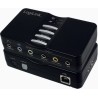 PLACA de SUNET Logilink, extern, 7.1, interfata USB 2.0, conectori 3.5 mm jack x 5, S/PDIF, "UA0099" (timbru verde 0.18 lei)