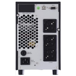 UPS NJOY, "ATEN PRO 2000", Online cu sinusoida pura, tower, 2000VA/1800W, AVR, Schuko x 3, 4 x baterie 12V/9Ah, display LCD, bac