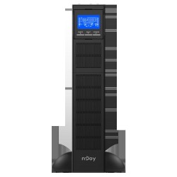 UPS NJOY, "BALDER 3000", Online cu sinusoida pura, tower, rack, 3000VA/3000W, AVR, IEC x 8, 6 x baterie 12V/9Ah, display LCD, ba