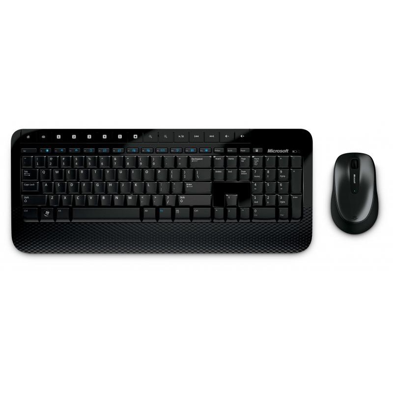 Kit TASTATURA si Mouse Microsoft, "Desktop 2000", wireless, 113 taste format standard, mouse , 3/1 butoane, negru, "M7J-00015" (