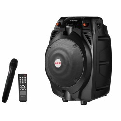 BOXE portabile AKAI, troller 1.0, RMS 30 W, microfon wireless, Bluetooth, cu fir,telecomanda wireless, conector Bluetooth, alime