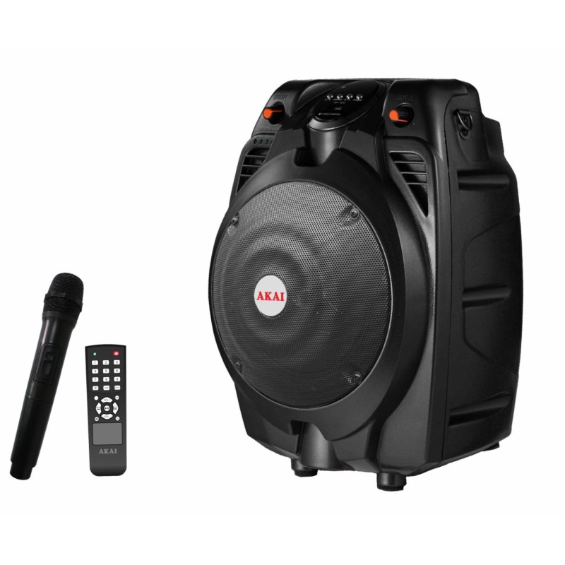 BOXE portabile AKAI, troller 1.0, RMS 30 W, microfon wireless, Bluetooth, cu fir,telecomanda wireless, conector Bluetooth, alime