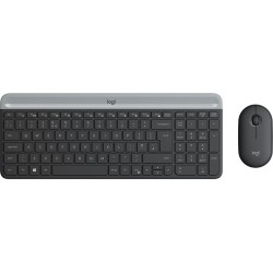 LOGITECH Logitech Slim Wireless Keyboard and Mouse Combo MK470 - GRAPHITE (timbru verde 0.8 lei)