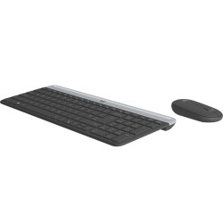 LOGITECH Logitech Slim Wireless Keyboard and Mouse Combo MK470 - GRAPHITE (timbru verde 0.8 lei)
