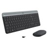 LOGITECH Logitech Slim Wireless Keyboard and Mouse Combo MK470 - GRAPHITE (timbru verde 0.8 lei)