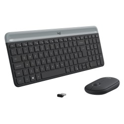 LOGITECH Logitech Slim Wireless Keyboard and Mouse Combo MK470 - GRAPHITE (timbru verde 0.8 lei)