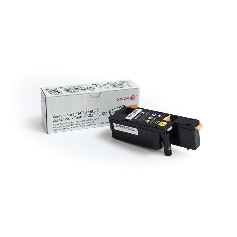 Toner Original Xerox Yellow, 106R02762, pentru Ph 6020|Ph 6022|WC 6025|WC 6027, 1K, (timbru verde 1.2 lei) , "106R02762"