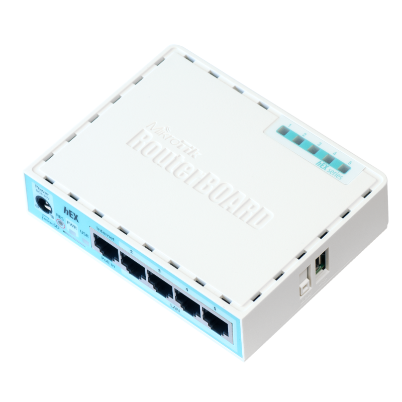 ROUTER MIKROTIK, porturi Gigabit x 4, CPU dual core 880 MHz, 256 MB RAM, USB, microSD, "RB750GR3" (timbru verde 0.8 lei)