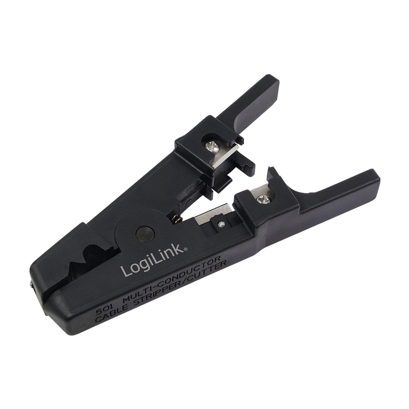 CLESTE dezizolare cablu, LOGILINK, functii: dezizolare cablu, taiere cablu 3.2-9.5mm, surub reglare diametru, negru, "WZ0005"