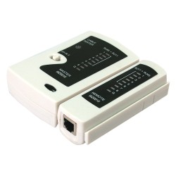 TESTER CABLU RETEA LOGILINK, pt. cablu UTP, FTP, conector RJ45, RJ11, RJ12, "WZ0010" (timbru verde 0.8 lei)